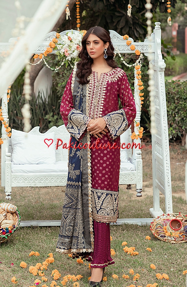 Al Zohaib SSLJS-22-06 Sunheri Sham Jacquard Series 2022 Online